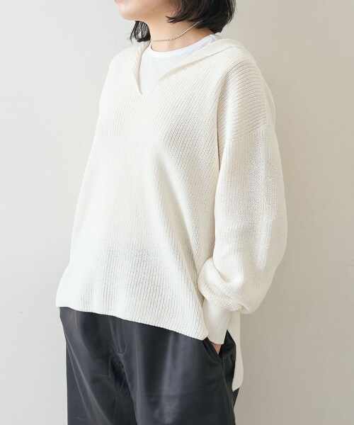 Whim Gazette（ウィムガゼット）の「セーラーカラープルオーバー