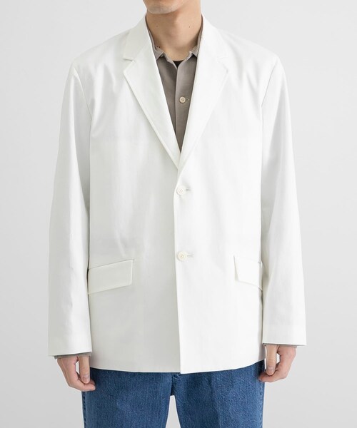 HERILL(ヘリル)の「HERILL Egyptiancotton Chino JACKET(その他・メンズ・White・2)」の1枚目の写真