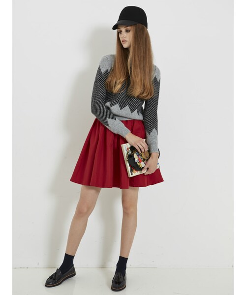 Brittany’s（ブリタニーズ）の「Lady volumeスカート（スカート・レディース・レッド/ネイビー/カーキ・F）」の4枚目の写真
