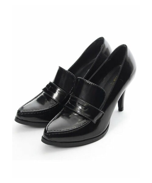 Re:EDIT（リエディ）の「CHICMUSE ピンヒールポインテッドローファー（その他・レディース・ブラック/アイボリー/グリーン/ネイビー/バーガンディ/ブラックスエード/キャメルスエード/ブルーグリーンスエード/ハラコレオパード/ツイードブラック・S/M/L/LL）」の5枚目の写真