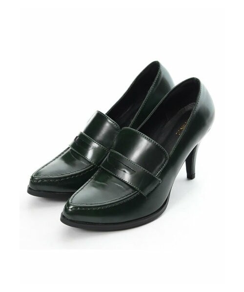 Re:EDIT（リエディ）の「CHICMUSE ピンヒールポインテッドローファー（その他・レディース・ブラック/アイボリー/グリーン/ネイビー/バーガンディ/ブラックスエード/キャメルスエード/ブルーグリーンスエード/ハラコレオパード/ツイードブラック・S/M/L/LL）」の7枚目の写真