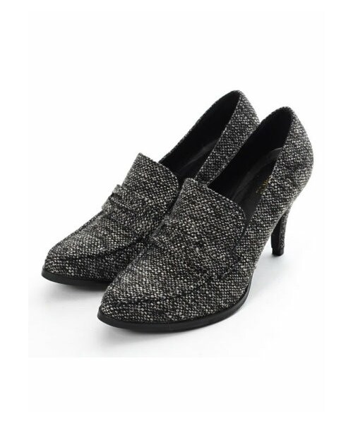 Re:EDIT（リエディ）の「CHICMUSE ピンヒールポインテッドローファー（その他・レディース・ブラック/アイボリー/グリーン/ネイビー/バーガンディ/ブラックスエード/キャメルスエード/ブルーグリーンスエード/ハラコレオパード/ツイードブラック・S/M/L/LL）」の11枚目の写真