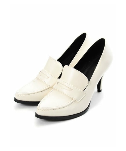 Re:EDIT（リエディ）の「CHICMUSE ピンヒールポインテッドローファー（その他・レディース・ブラック/アイボリー/グリーン/ネイビー/バーガンディ/ブラックスエード/キャメルスエード/ブルーグリーンスエード/ハラコレオパード/ツイードブラック・S/M/L/LL）」の6枚目の写真