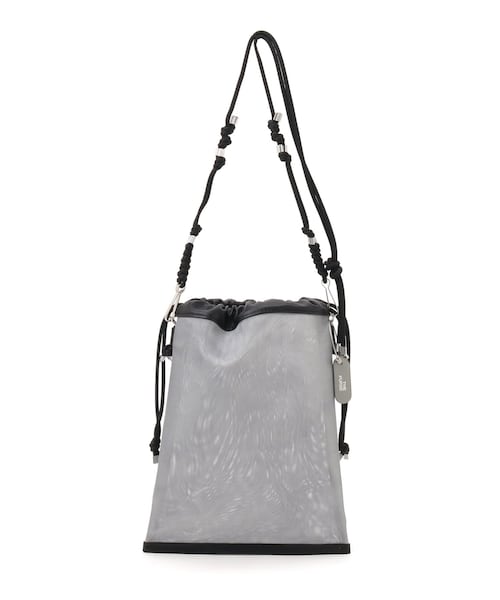 Lui's(ルイス)の「【THE PURSE】22SS tule drawstring bag(トートバッグ・レディース・ブラック/シルバー・F)」の1枚目の写真