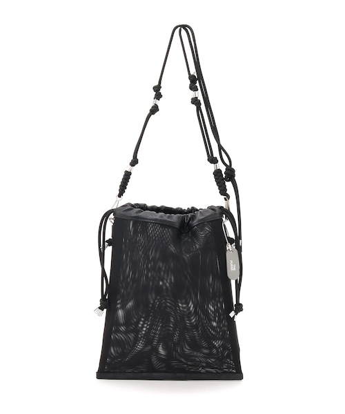 Lui's(ルイス)の「【THE PURSE】22SS tule drawstring bag(トートバッグ・レディース・ブラック/シルバー・F)」の2枚目の写真