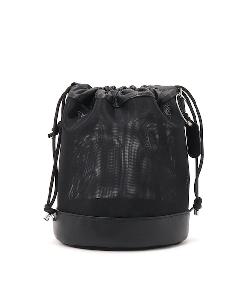 Lui's（ルイス）の「【THE PURSE / ザ・パース】22SS tule kinchaku（ショルダーバッグ・レディース・ブラック/シルバー・F）」の2枚目の写真