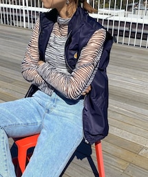 WHO'S WHO gallery | アソート柄パワーネットトップス(Tシャツ/カットソー)