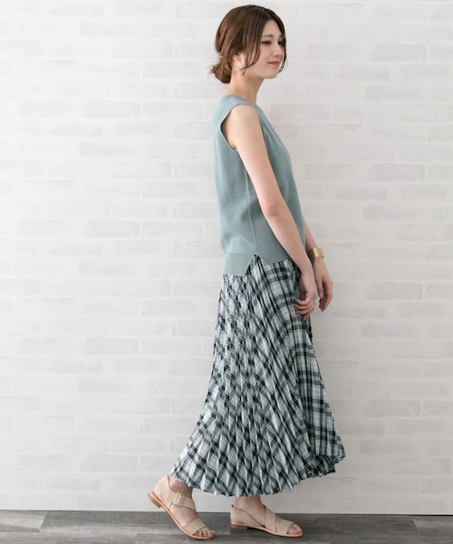 定価14300円 URBAN RESEARCH ROSSO チェックスカート セール】F by ROSSO カラーチェックスカート（スカート）｜F by