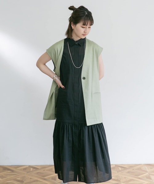 UR Lab.（アーバンリサーチラボ）の「フレンチスリーブマキシシャツ