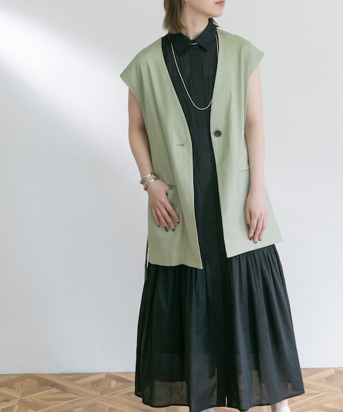 UR Lab.（アーバンリサーチラボ）の「フレンチスリーブマキシシャツ