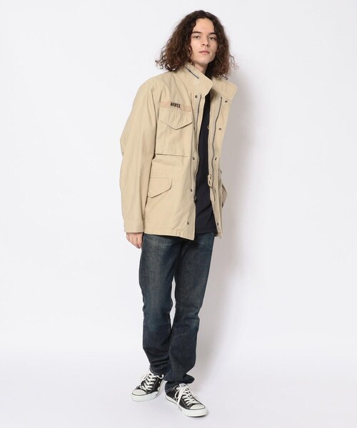 AVIREX(アヴィレックス)の「USN パッチ M-65 ジャケット/USN PATCH M-65 JACKET(ジャケット/アウター・メンズ・BLACK/BEIGE/OLIVE・M, L, XL, XXL)」の11枚目の写真