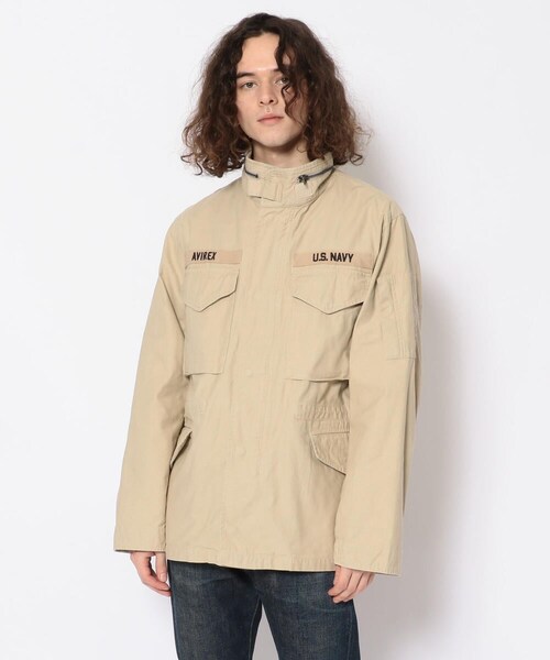 AVIREX(アヴィレックス)の「USN パッチ M-65 ジャケット/USN PATCH M-65 JACKET(ジャケット/アウター・メンズ・BLACK/BEIGE/OLIVE・M, L, XL, XXL)」の2枚目の写真