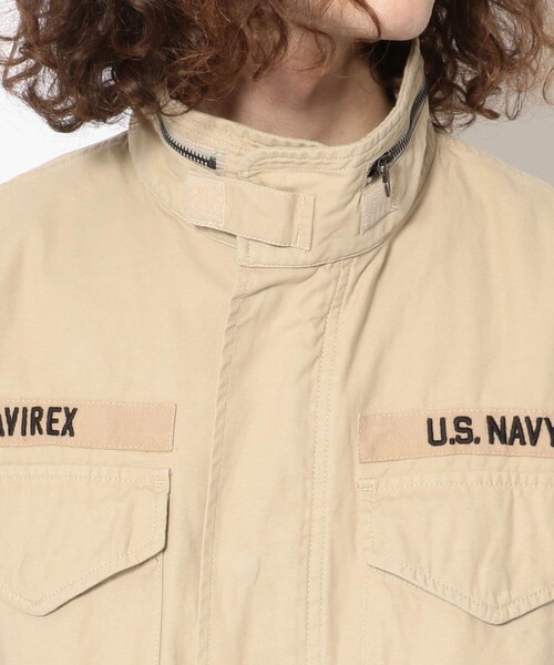 AVIREX(アヴィレックス)の「USN パッチ M-65 ジャケット/USN PATCH M-65 JACKET(ジャケット/アウター・メンズ・BLACK/BEIGE/OLIVE・M, L, XL, XXL)」の5枚目の写真