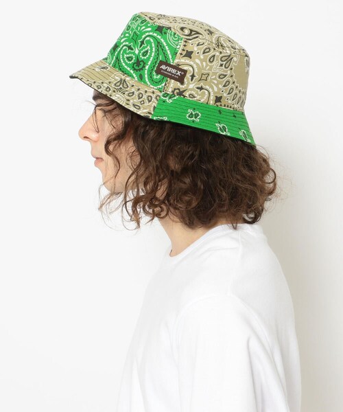 AVIREX（アヴィレックス）の「バンダナ リバーシブル ハット/BANDANA REVERSIBLE HAT（その他・メンズ・WHITE/BLACK・F）」の10枚目の写真