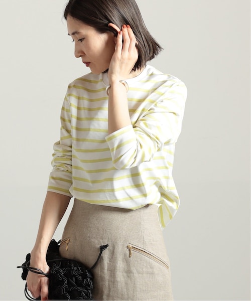【美品】ヴェルメイユパーイエナ　Co/Ryペプラムニットプルオーバー　ブラウン ヴェルメイユ パー イエナ VERMEIL par iena ダブルニットtuck