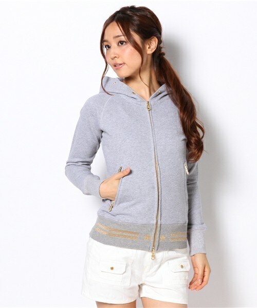 MARK & LONA（マークアンドロナ）の「Supersta Hoody（パーカー・レディース・ヘザ－グレー/ターコイズブルー/ネイビー/ピンク/レッド/ライム・SMALL/MEDIUM）」の2枚目の写真