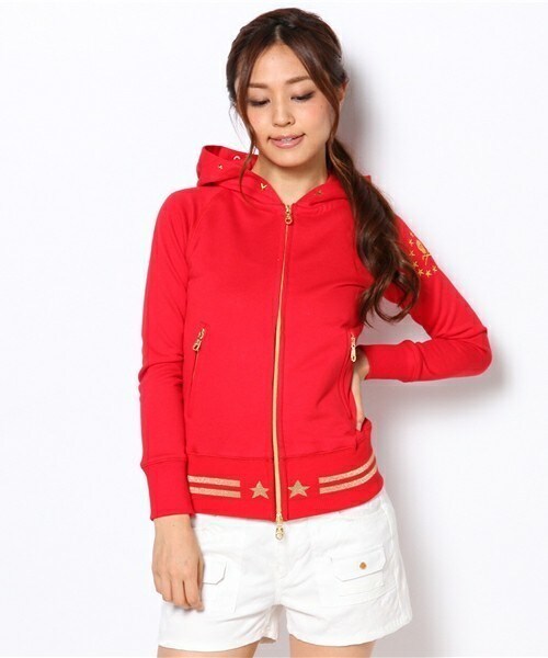 MARK & LONA（マークアンドロナ）の「Supersta Hoody（パーカー・レディース・ヘザ－グレー/ターコイズブルー/ネイビー/ピンク/レッド/ライム・SMALL/MEDIUM）」の6枚目の写真