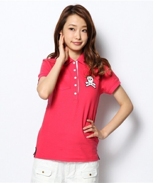 MARK & LONA（マークアンドロナ）の「Dormie Polo（ポロシャツ・レディース・ホワイト/ブラック/ネイビー/マジェンタ・SMALL/MEDIUM）」の4枚目の写真