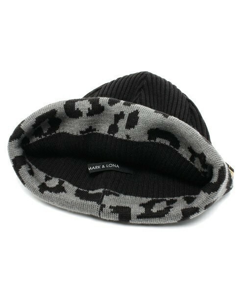 MARK & LONA(マークアンドロナ)の「Foreee! Beanie(ニットキャップ/ビーニー・メンズ・ブラック/ヘザ-グレー・FREE)」の4枚目の写真