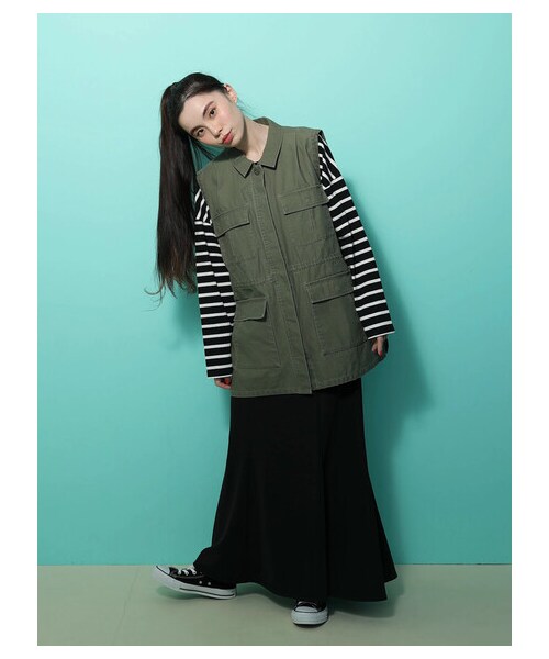 Green　Parks（グリーンパークス）の「・ELENCARE DUE マーメイドスカート（スカート・ブラック/レッド/イエロー/グリーン・F）」の20枚目の写真
