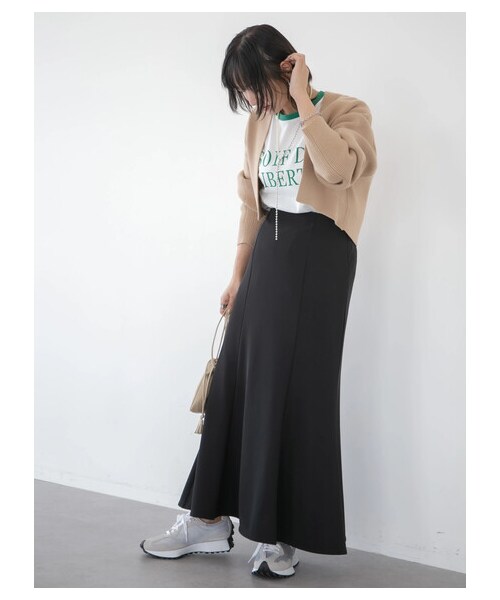 Green　Parks（グリーンパークス）の「・ELENCARE DUE マーメイドスカート（スカート・ブラック/レッド/イエロー/グリーン・F）」の22枚目の写真