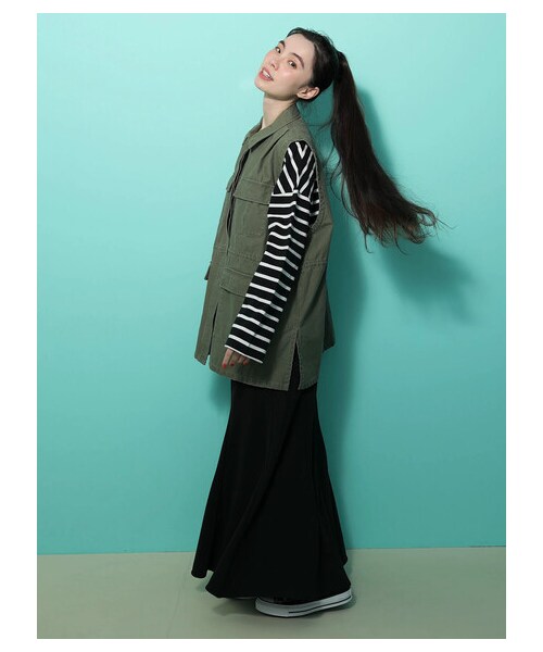Green　Parks（グリーンパークス）の「・ELENCARE DUE マーメイドスカート（スカート・ブラック/レッド/イエロー/グリーン・F）」の21枚目の写真