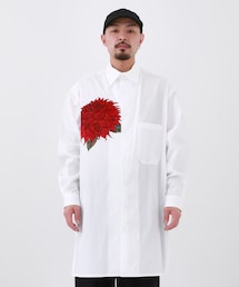 M-ダリア刺繍・赤入りB