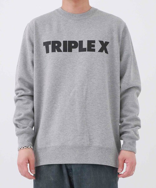 GOD SELECTION XXX（ゴッドセレクショントリプルエックス）の「TRIPLE X SWEAT 2（Tシャツ/カットソー・メンズ・GRY/BLK・M/L）」の2枚目の写真