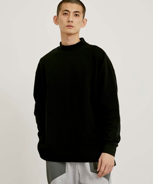 ミラノリブモックネックL/S TEE