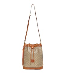 CELINE 巾着ショルダーバッグ ベージュ マカダム