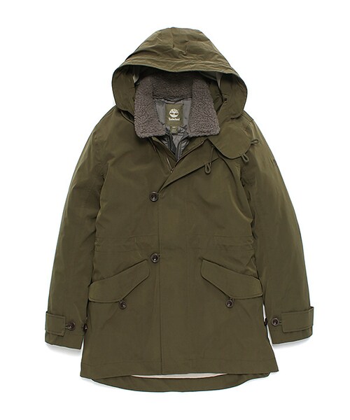 Timberland（ティンバーランド）の「バークマウンテン　３イン１パーカージャケット（マウンテンパーカー・メンズ・グレー/カーキ・XS, S, M, L, XL）」の2枚目の写真