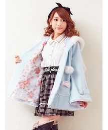 DearMyLove（ディアマイラブ）の「ウサミミポンチョ風コート（）」 - WEAR