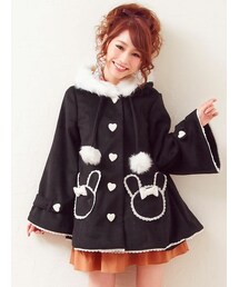DearMyLove（ディアマイラブ）の「ウサミミポンチョ風コート（）」 - WEAR