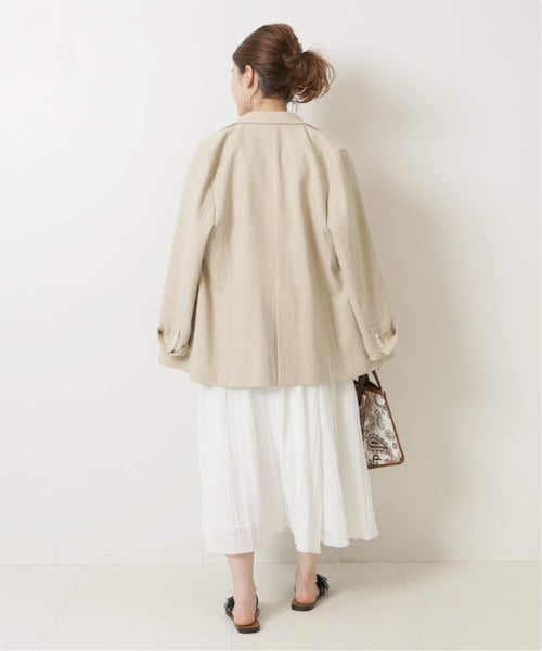 Spick & Span ワッシャークロスシアースカート　ブラック　サイズ36 Spick & Span（スピックアンドスパン）の「ワッシャークロス