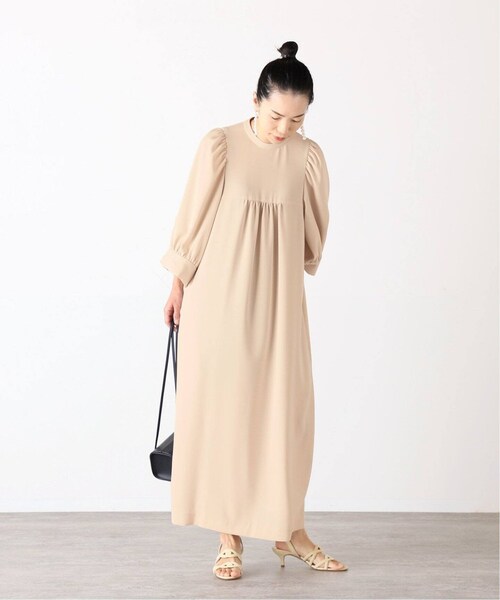 新品タグ付✨2022 ヴェルメイユパーイエナ トリアセギャザースリーブワンピース VERMEIL par iena（ヴェルメイユパーイエナ）の「《追加予約》トリアセ