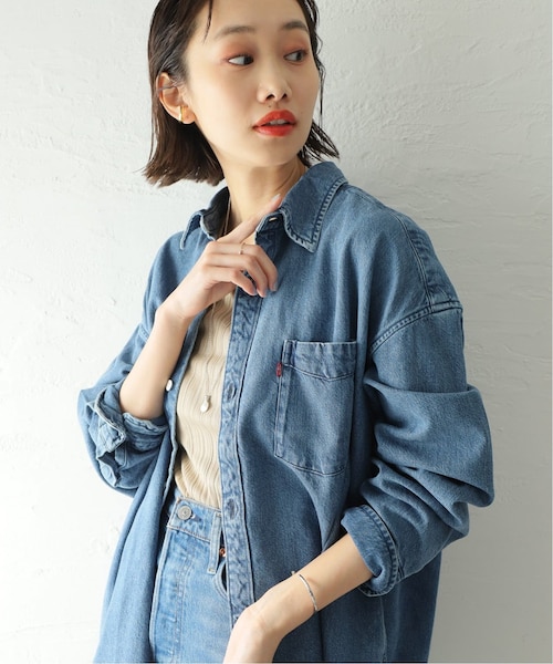 美品【LEVI'S／リーバイス】 THE SLOUCHY IPKT デニムシャツ 美品【LEVI'S／リーバイス】 THE SLOUCHY IPKT デニムシャツ