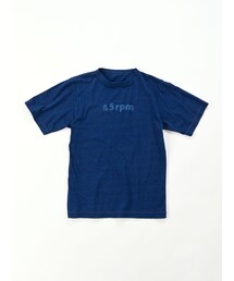 フォーティファイブアール 45R スマアール染抜プリントの908Tシャツ 半袖カットソー インディゴ サイズ：1 45R(フォーティファイブアール) スマアール染抜プリントの908T
