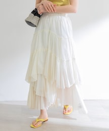 CASA FLINE コットンティアードスカート