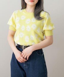 HEYUMM（ヘユム）の「HEYUMM 花柄ジャガードニットトップ（その他・レディース）」