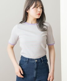 HEYUMM（ヘユム）の「HEYUMM ボーダーリンガーチビカーディガン（その他・レディース）」