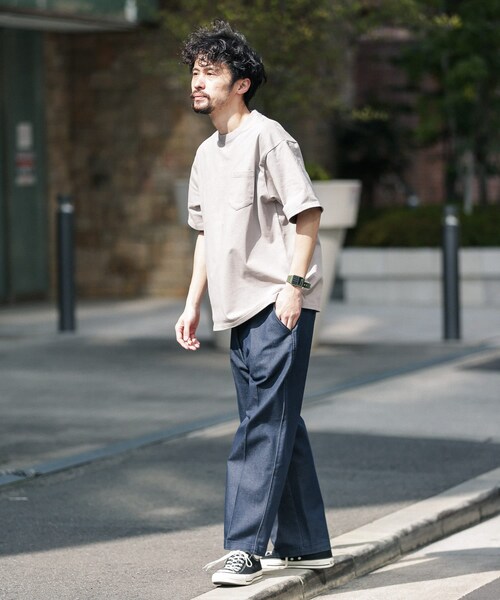 JEMORGAN（ジェーイーモーガン）の「『別注』JEMORGAN×Sonny Label ヘビーウェイト天竺Tシャツ（その他・メンズ・ホワイト/グレージュ/インディゴ/イエロー/ブラック・M/L/XL）」の7枚目の写真