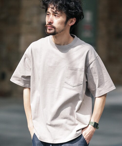 JEMORGAN（ジェーイーモーガン）の「『別注』JEMORGAN×Sonny Label ヘビーウェイト天竺Tシャツ（その他・メンズ・ホワイト/グレージュ/インディゴ/イエロー/ブラック・M/L/XL）」の3枚目の写真