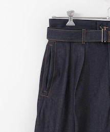 SEEALL（シーオール）の「SEEALL DOUBLE WAIST BELT PANTS