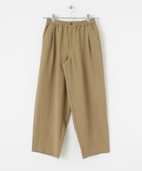 SENSE OF PLACE by URBAN RESEARCH（センスオブプレイスバイアーバンリサーチ）の「『セットアップ対応』 リネンライクタックワイドパンツ（その他・メンズ・CHARCOAL/IVORY/BEIGE/GREEN・M/L/S）」の7枚目の写真