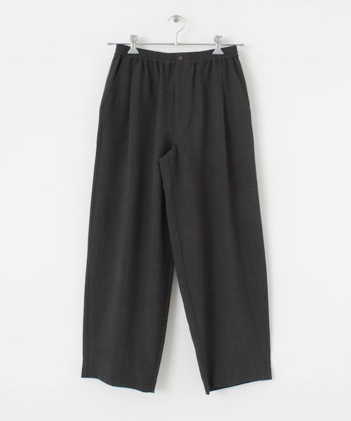 SENSE OF PLACE by URBAN RESEARCH（センスオブプレイスバイアーバンリサーチ）の「『セットアップ対応』 リネンライクタックワイドパンツ（その他・メンズ・CHARCOAL/IVORY/BEIGE/GREEN・M/L/S）」の5枚目の写真