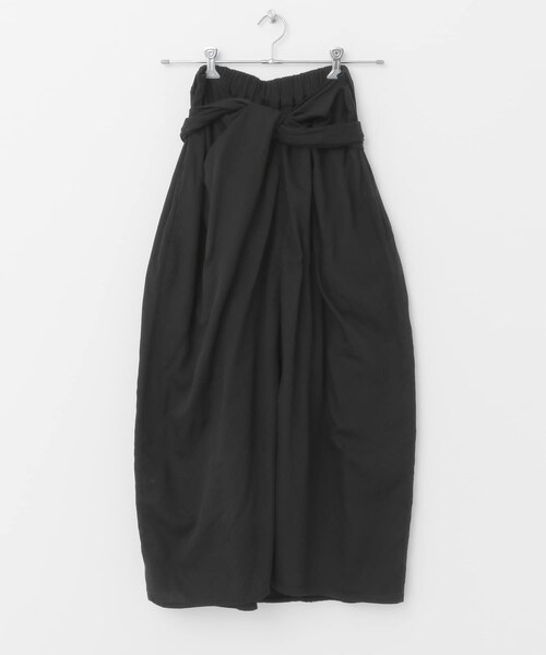 COSMIC WONDER(コズミックワンダー)の「COSMIC WONDER 有機栽培綿麻ラップスカート(その他・レディース・Black/Kanro・FREE)」の3枚目の写真