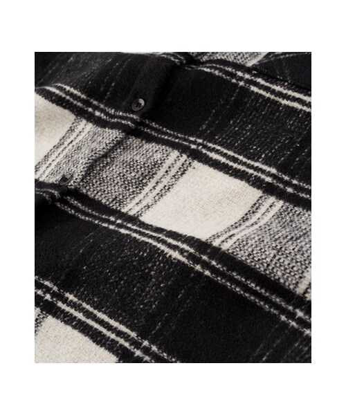 gracegift(グレースギフト)の「復古英倫 韓國厚磅格紋長版襯衫外套(その他・レディース・綠/白・F)」の4枚目の写真