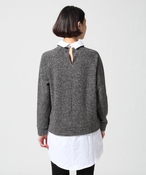 LEPSIM（レプシィム）の「シャツツキキリカエワンピース（ワンピース/ドレス・レディース・オフ(シャツ)×グレー(カット)/グレー(シャツ）×ブラック(カット）/ブルー(シャツ）×ネイビー(カット）・Ｍ/Ｌ）」の5枚目の写真