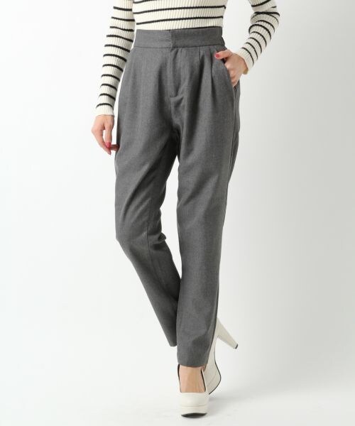 Heather（ヘザー）の「イージータックパンツ（パンツ・レディース・ブラック/グレー・FREE）」の2枚目の写真