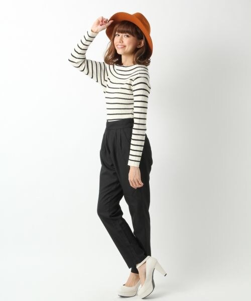 Heather（ヘザー）の「イージータックパンツ（パンツ・レディース・ブラック/グレー・FREE）」の9枚目の写真